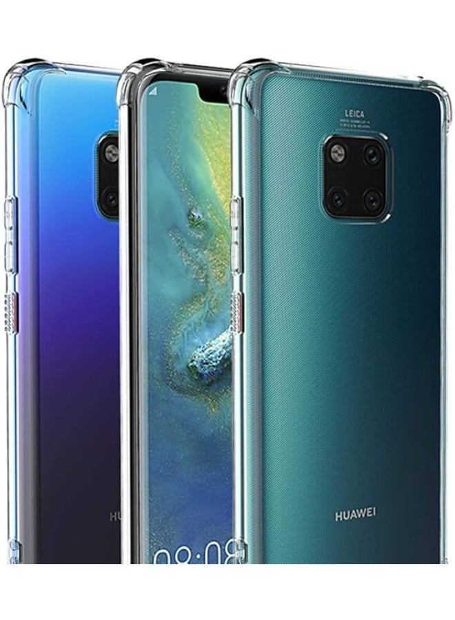 Case for Huawei Mate 20 Pro Cover Back Air Cushion Soft Silicone Shockproof Anti-Scratch Protective Bumper Shell Corner for Huawei Mate 20 Pro Clear - Image 3